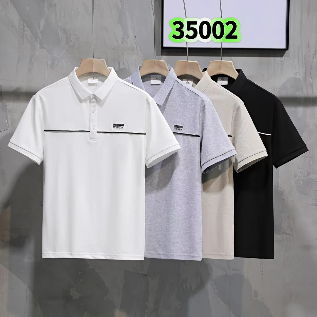 （35002）男士夏季新款POLO衫翻领休闲短袖上衣