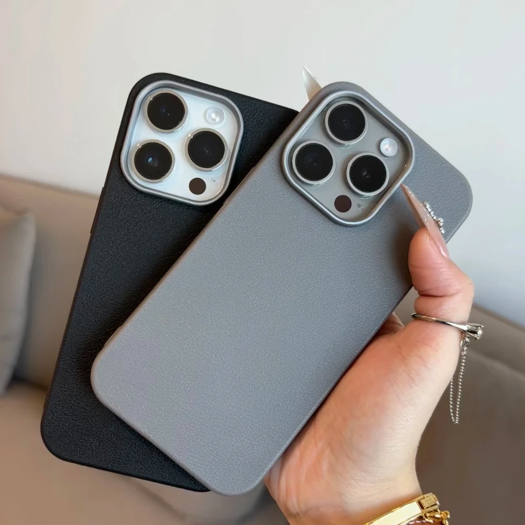 闪度侠高级磨砂纯色金属孔适用苹果16pro手机壳华为oppo小米vivo