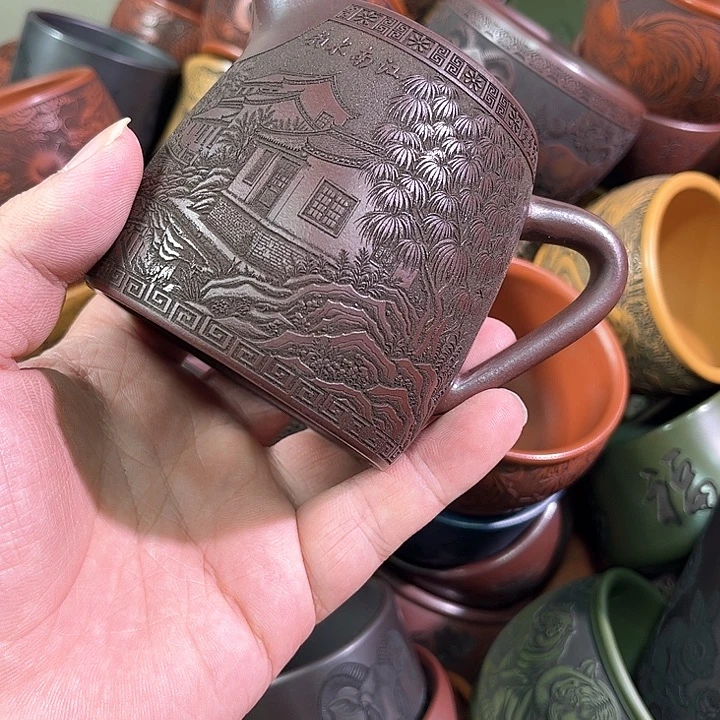 茶杯紫砂宋*全手工紫砂主任杯