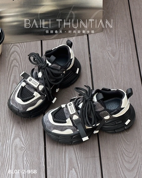 2025新款真皮轻便舒适百搭爆款炸街拼色老爹鞋17年实体店品质