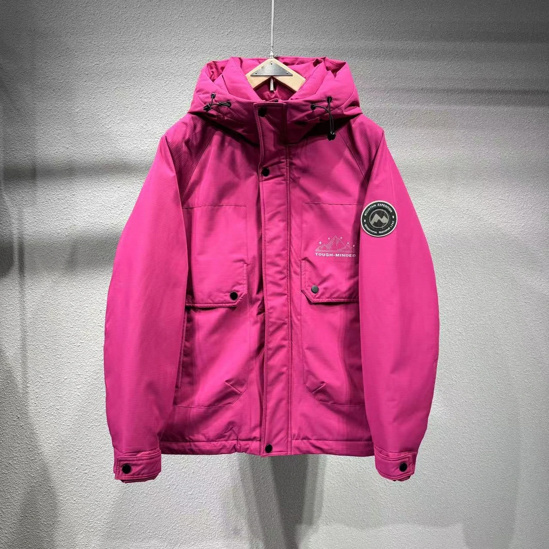 《雪山之巅》冬季连帽工装雪山加厚冲锋衣外套非标-66523