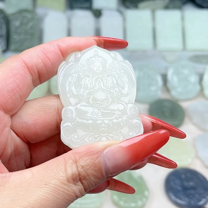 和田玉未镶嵌颈饰