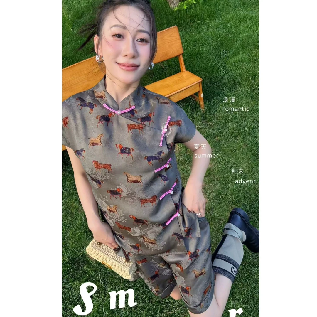 【囍番山·2025·夏季】老钱风•自由无疆•香云纱套装