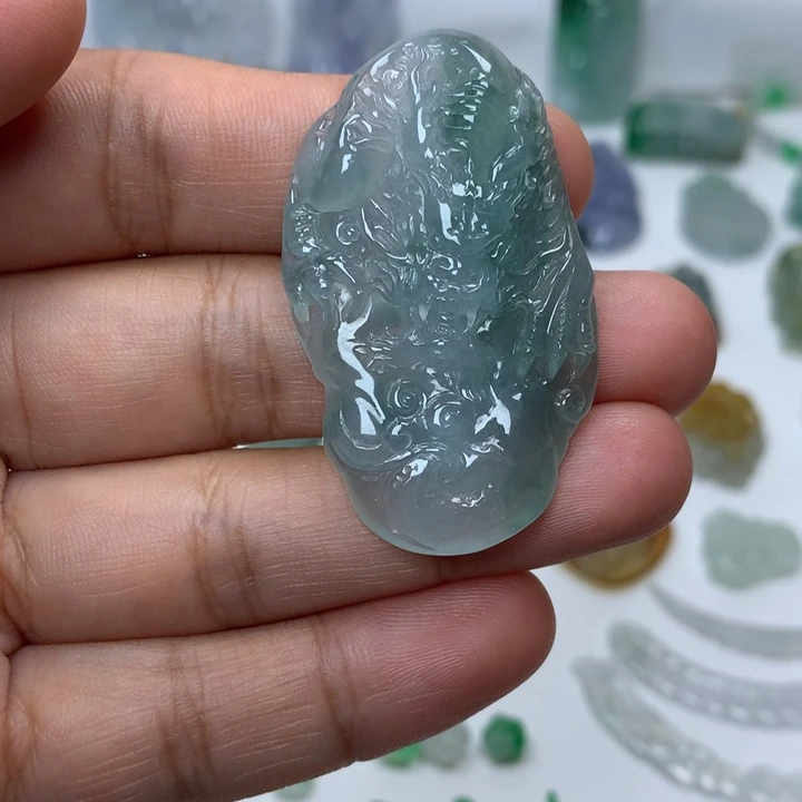翡翠未镶嵌吊坠(不含链)