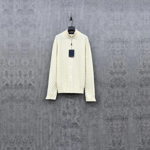 未使用 LouisVuitton/路易威登 Lv新款棋盘提花针织夹克/SK414/L