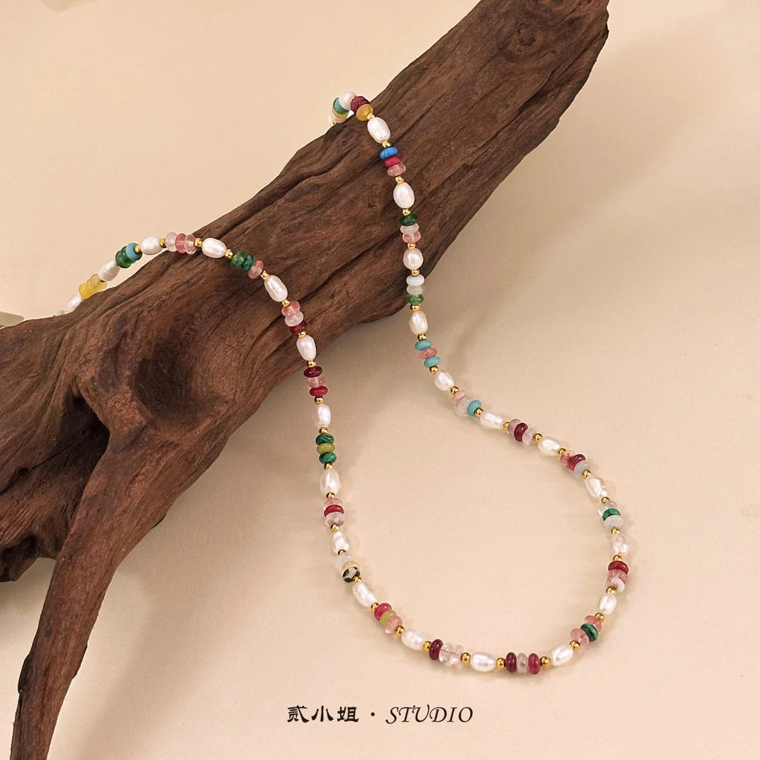 贰小姐原创天然淡水珍珠韩系ins小清新项链G78