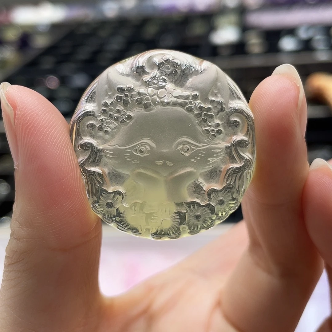 未镶嵌珠宝半成品水晶九尾狐