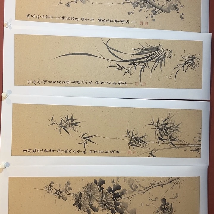 国画听兰老师花鸟