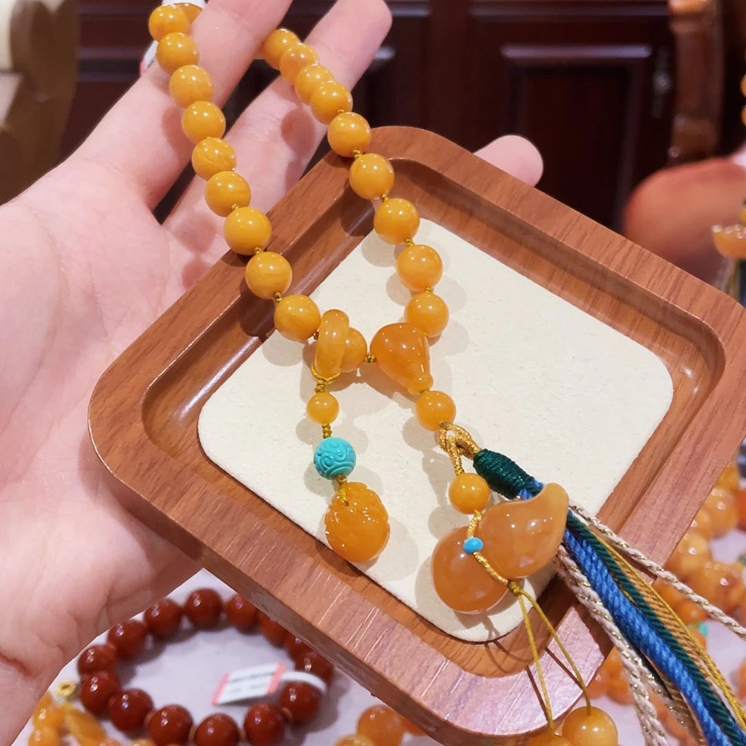 蜜蜡未镶嵌手串手串