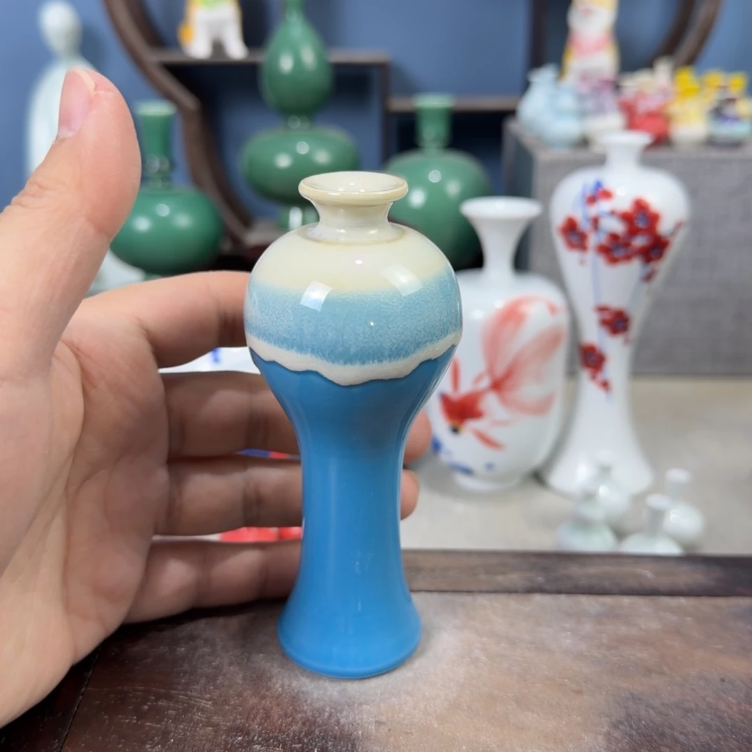 陶瓷手工小花器摆件