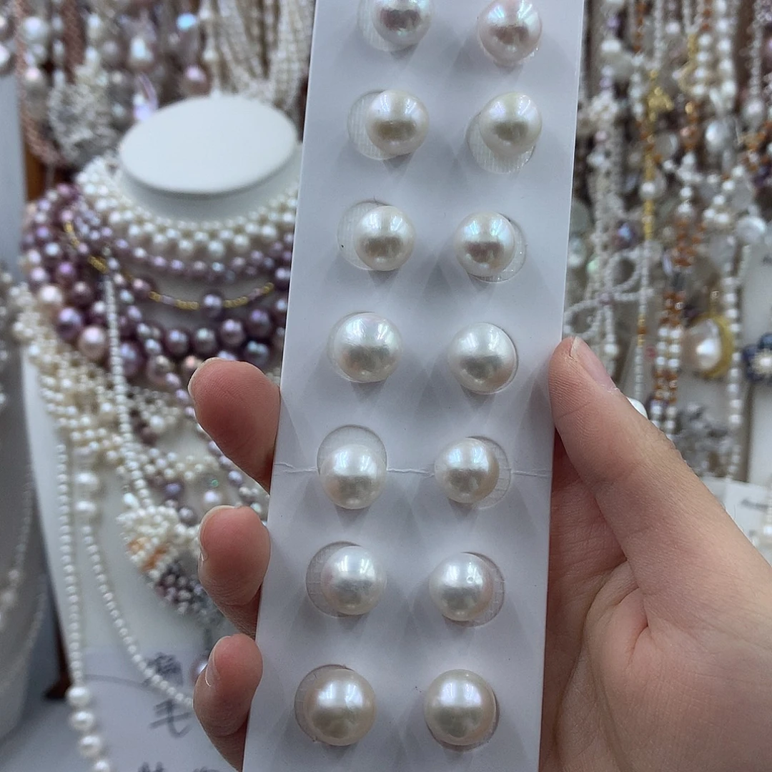 银S925镶嵌项链耳饰淡水珍珠