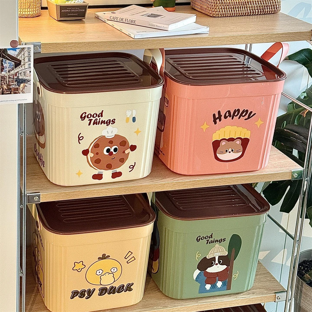 *漂亮的小姨妈*可爱卡通收纳箱零食玩具储物箱整理箱客厅家用收纳