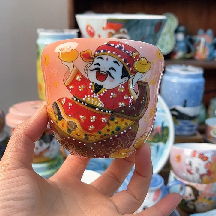 陶景德镇釉下手绘陶瓷