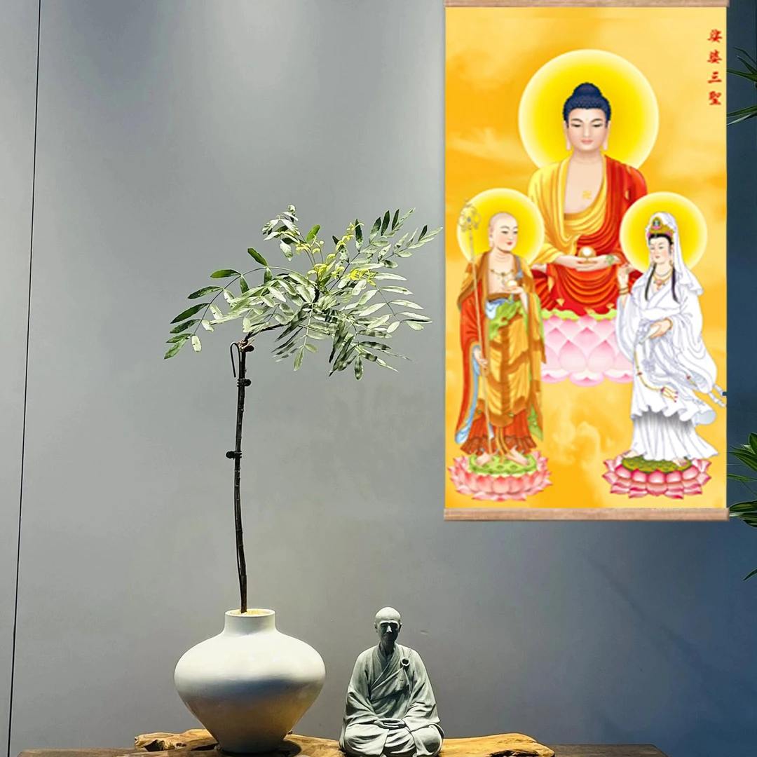 娑婆禅意地藏菩萨2025最新款高级地藏王菩萨画像地藏王菩萨佛像