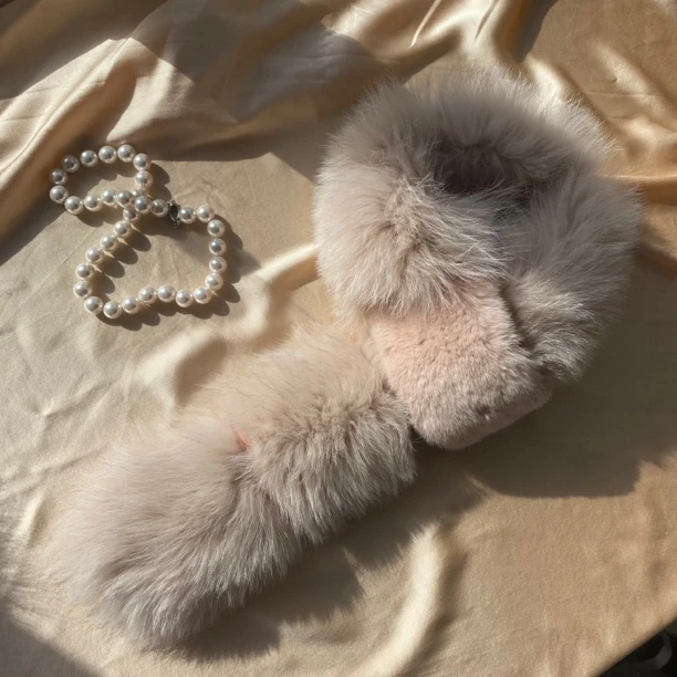 孤品～狐狸毛皮草围巾