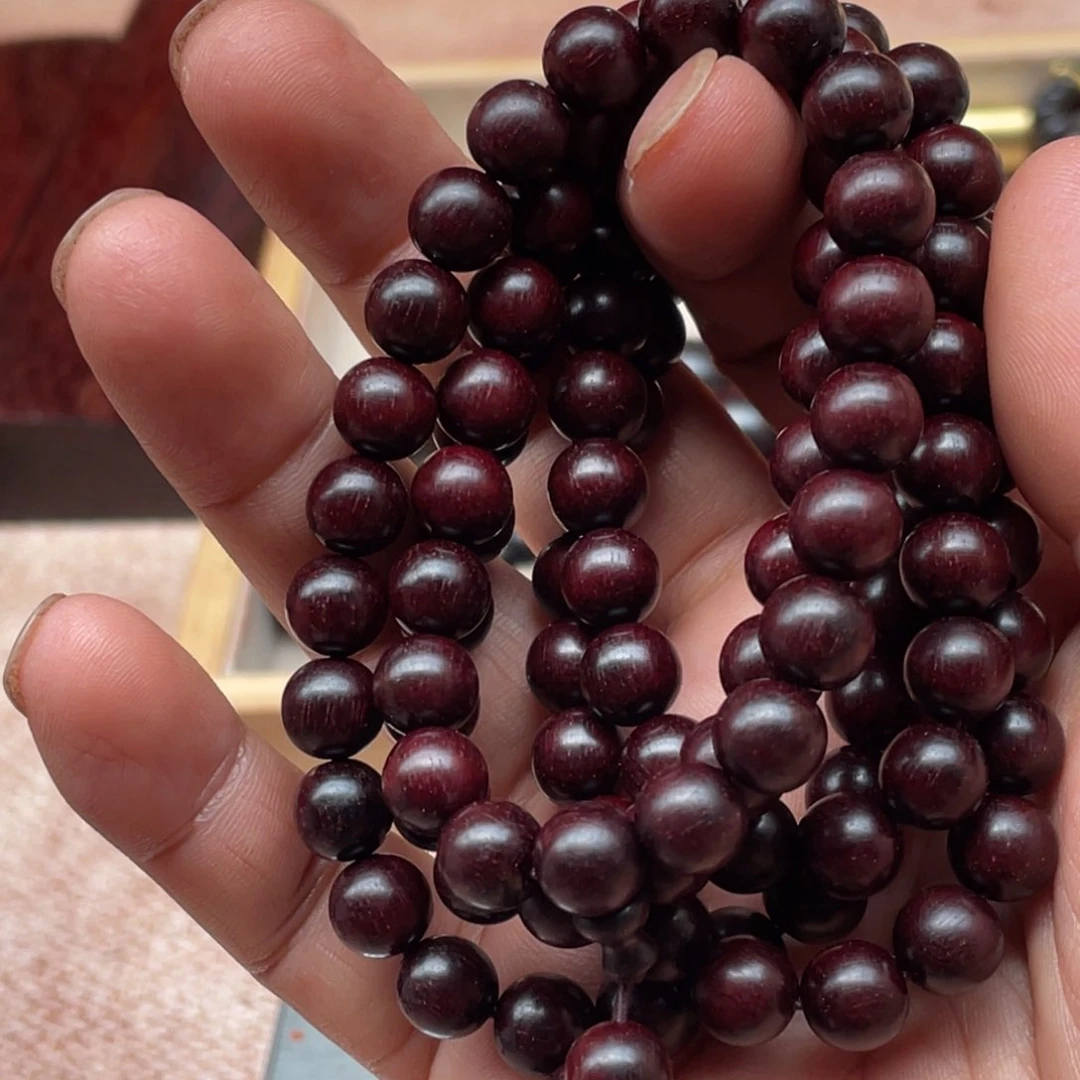 檀香紫檀（小叶紫檀）0.8的108颗387号