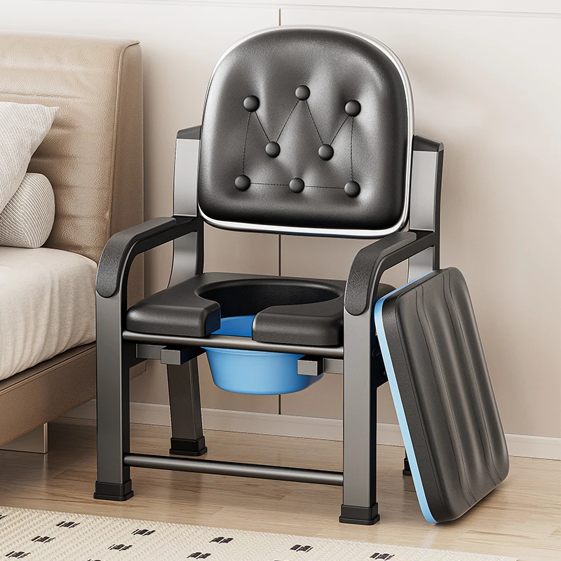 老人坐便器可移动马桶家用结实便携式便椅成人坐便凳老年人坐便椅