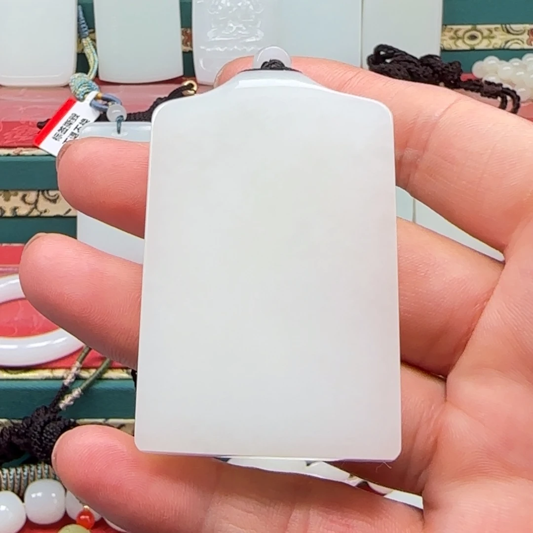 和田玉未镶嵌挂件图*