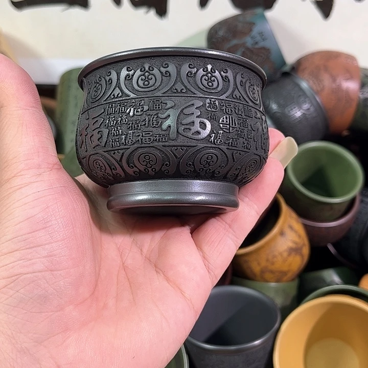 茶杯紫砂全手工紫砂主人杯