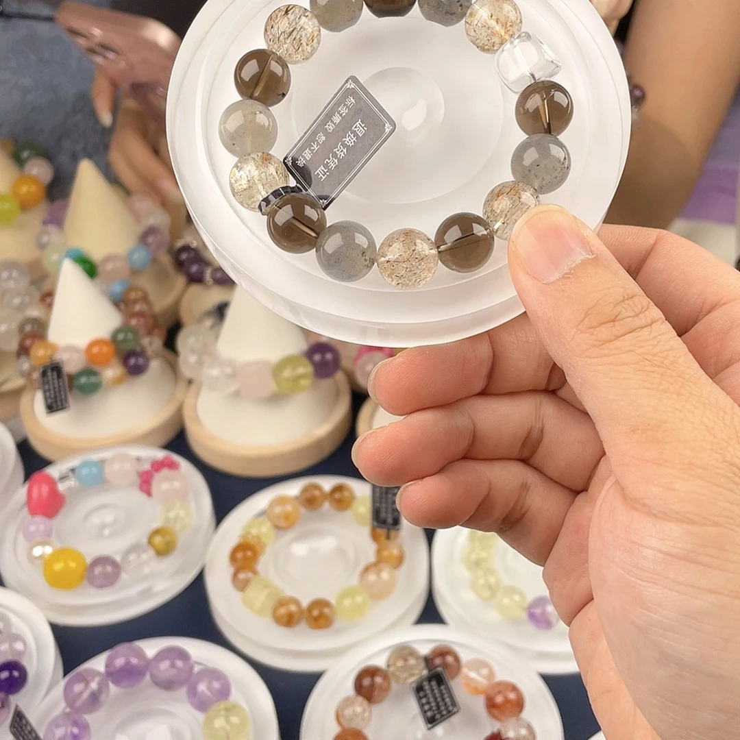 银S925镀金镶嵌手链水晶