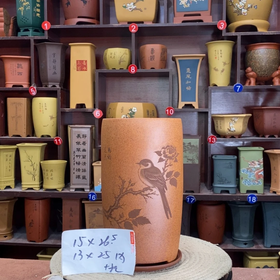 紫砂艺术紫砂花盆