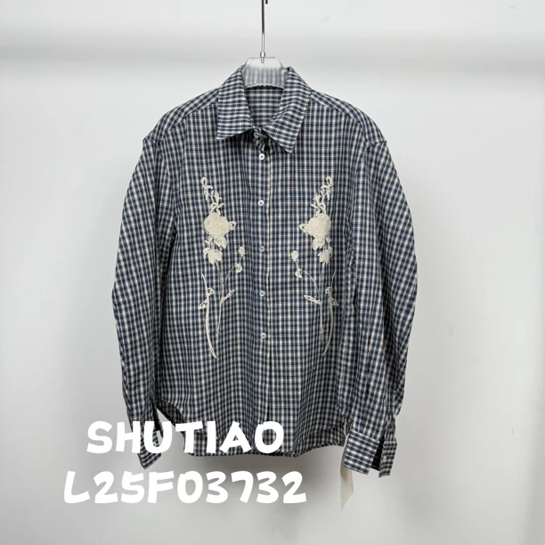 【SHUTIAO】2025夏季：新款小众设计款衬衫L25F03732