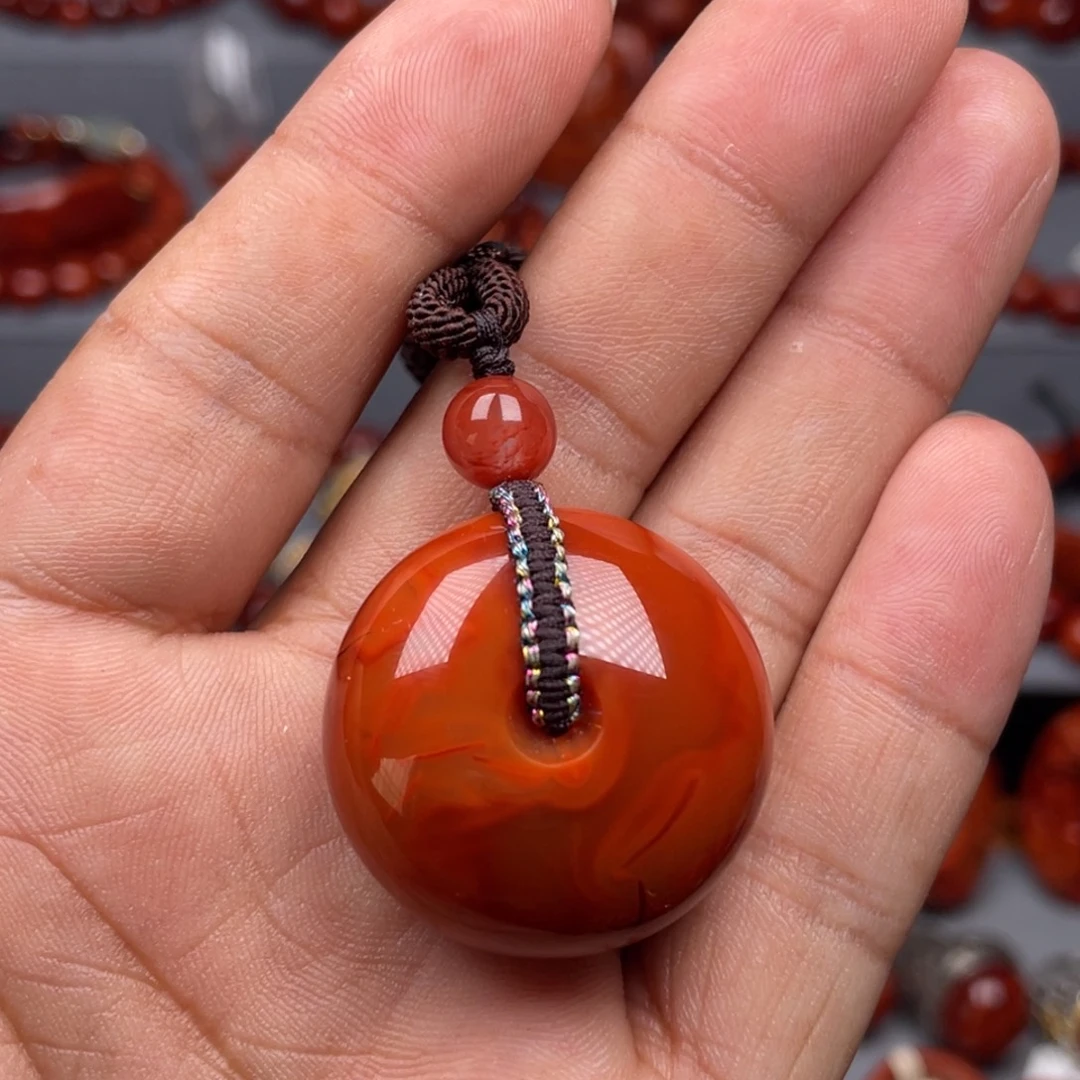 南红玛瑙未镶嵌珠宝奇石吊坠