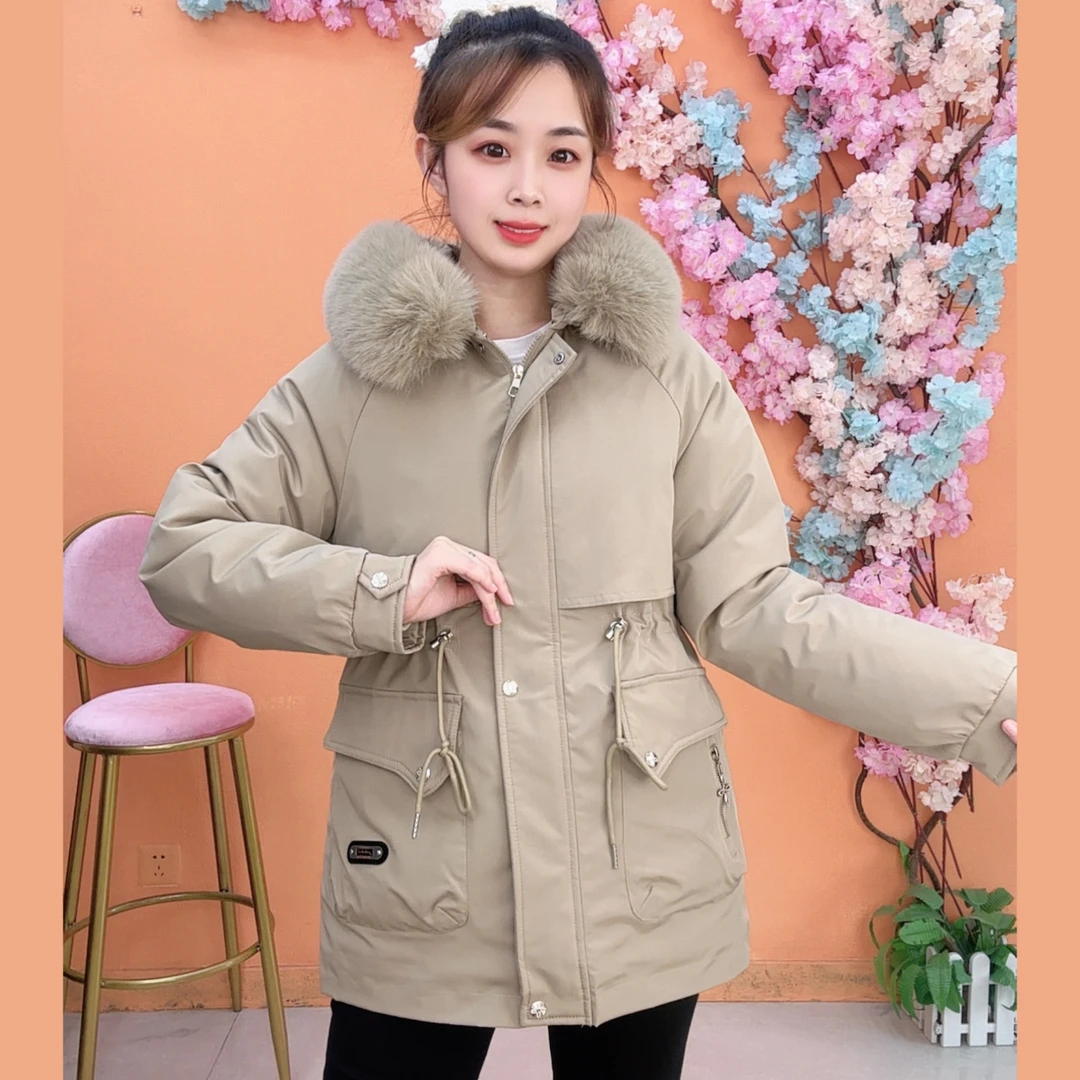 【2655.1】活里活面可拆卸派克棉服2025新款冬季棉衣外套厚款女