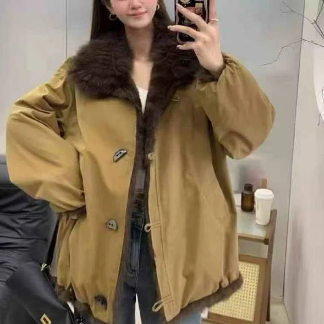 南瓜家25117款两面穿派克外套