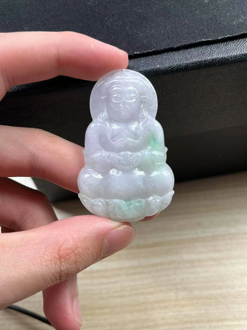 天然翡翠观音吊坠多样化发货其一