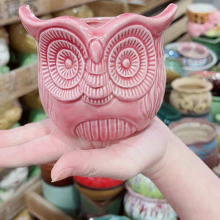 有孔，凑单福利满10元发货陶瓷多肉花盆！