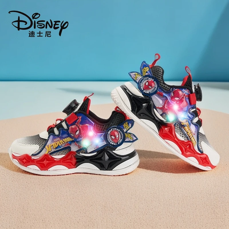 Disney/迪士尼夏季 男童鞋子透气轻便软底运动鞋防滑中大童童鞋子