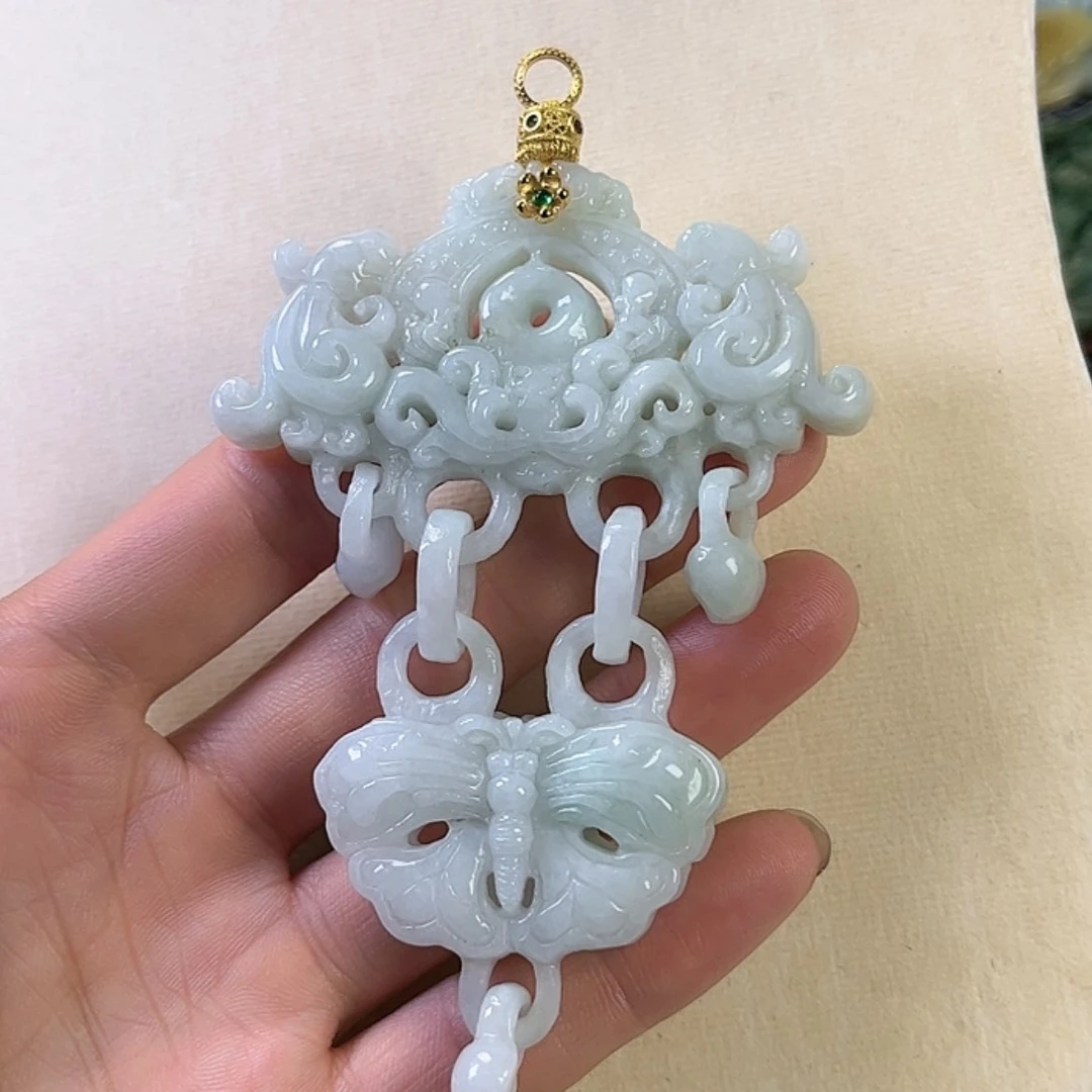 【闪购商品】翡翠颈饰未镶嵌挂件