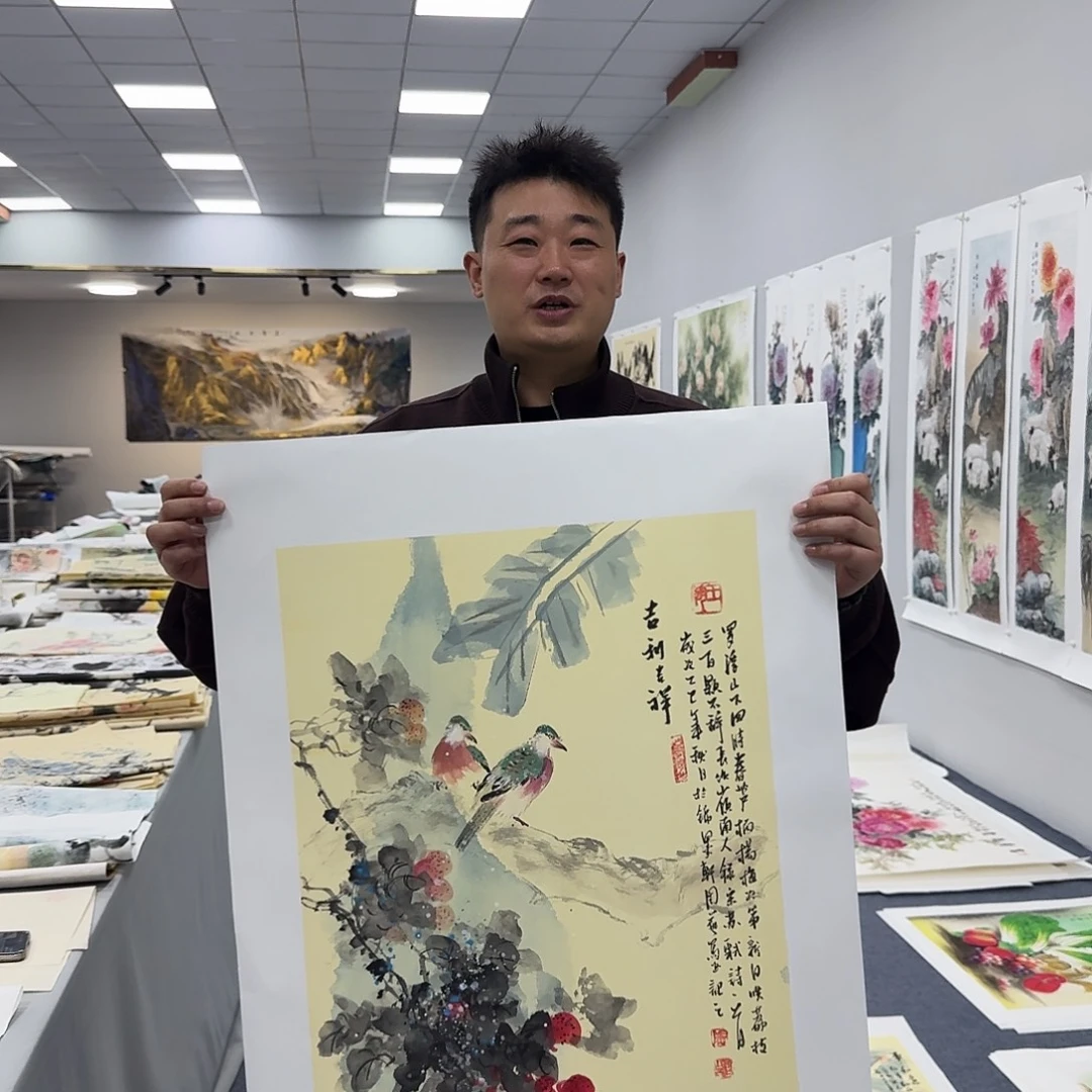 国画国画作品宣纸纯手绘