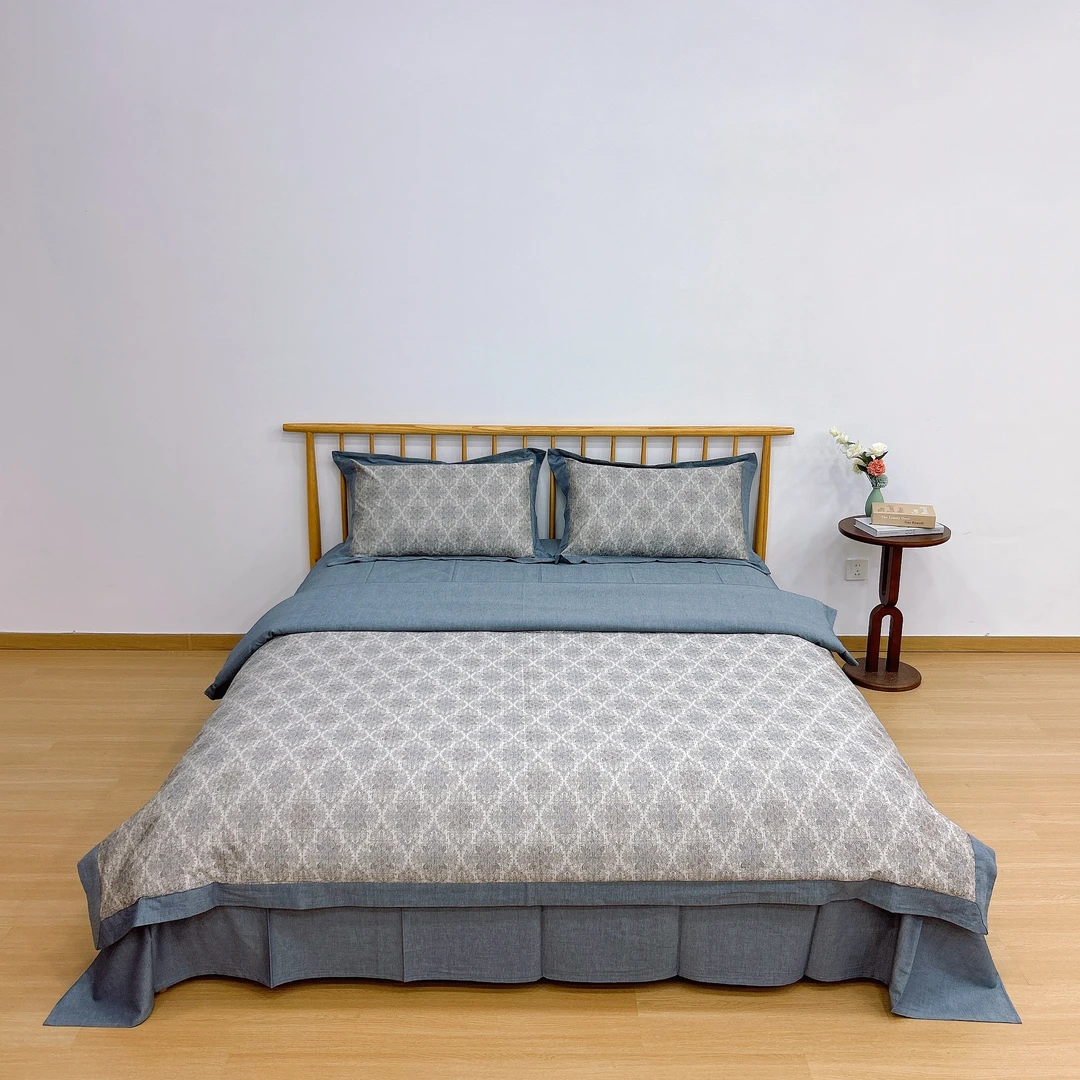 【雅熙】高端A类超柔软亲肤全棉色织大提花四件套 套件