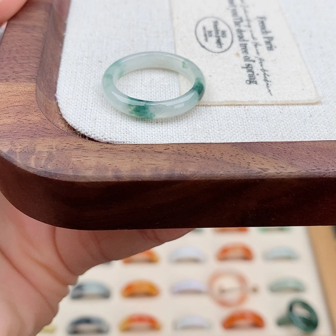 翡翠戒指未镶嵌8号 港码16圈