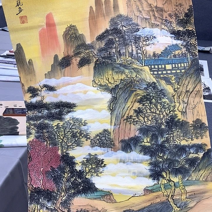 国画国画作品手绘
