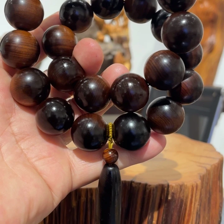 无***念柏木（崖柏）2.0雷击木手持