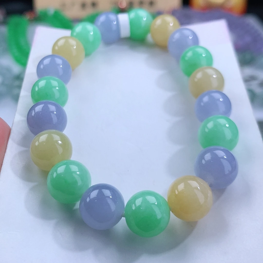 翡翠手链未镶嵌卡10mm