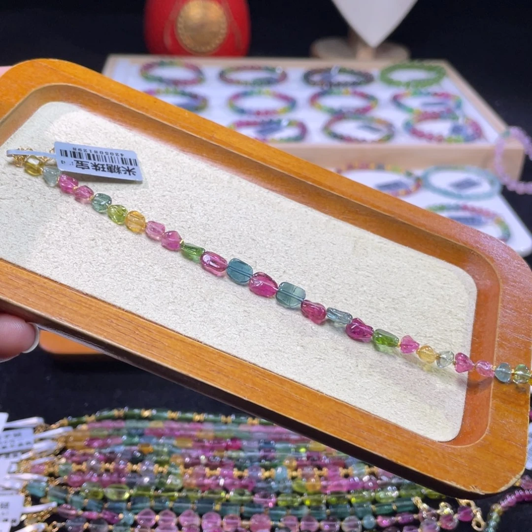 碧玺未镶嵌手链A2碧玺手链