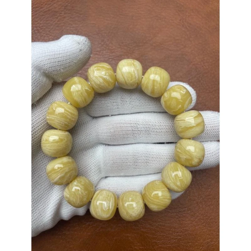 254号-尺寸1.6老型手串-送带标单株-千层雪高级花梨