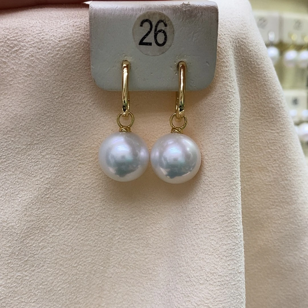 一****银S925镶嵌耳饰淡水珍珠