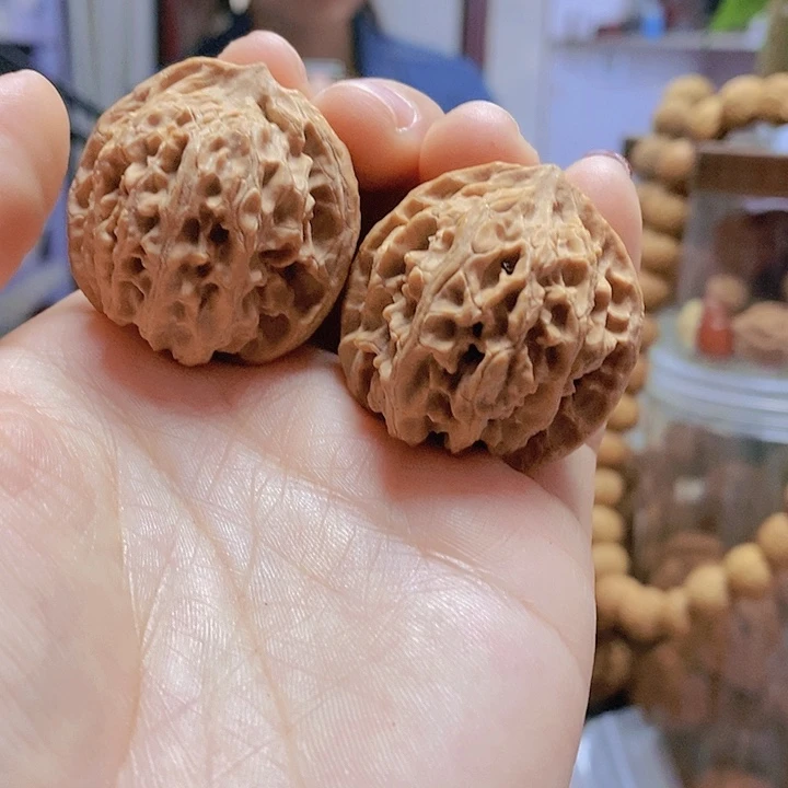 【闪购商品】文玩核桃把件35苹果迷你