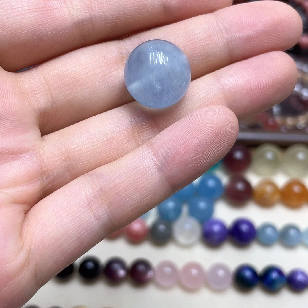 水晶手链未镶嵌堤海蓝宝16.2