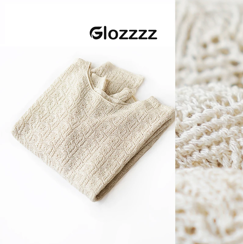 【Glozzzz】空调衫 进口天丝亚麻冰爽透气慵懒感长袖罩衫mz 880407