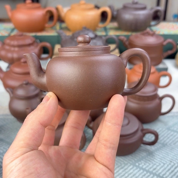 紫砂茶壶微瑕 平盖莲子 145cc