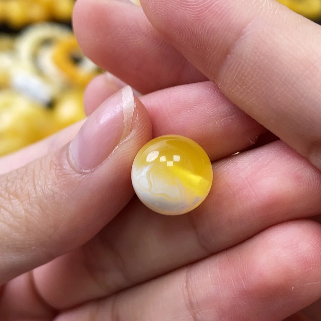 蜜蜡未镶嵌珠宝奇石瑕圆珠11.7mm
