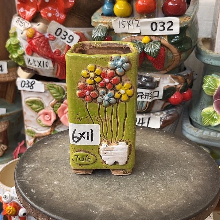 粗陶材质多肉花盆