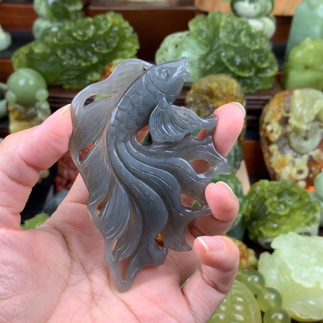 岫玉未镶嵌手把件