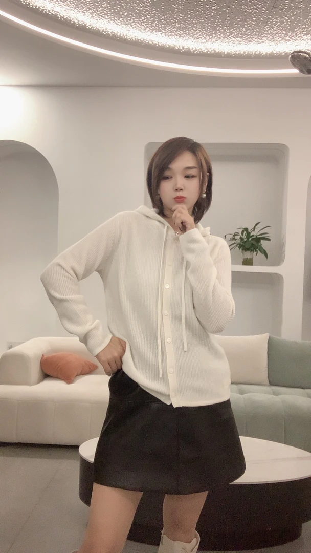 【100%阿尔巴斯幼崽山羊绒】秋冬新款LP家原版坑条加厚帽衫开衫